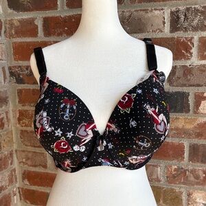 Torrid 42DD NWT Printed Underwire T-Shirt Bra - Pinup Love Motif RN12131946